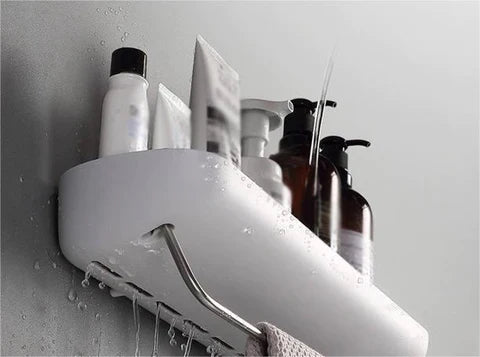 EasyMount Bathroom Storage Shelf - No Drilling Required
