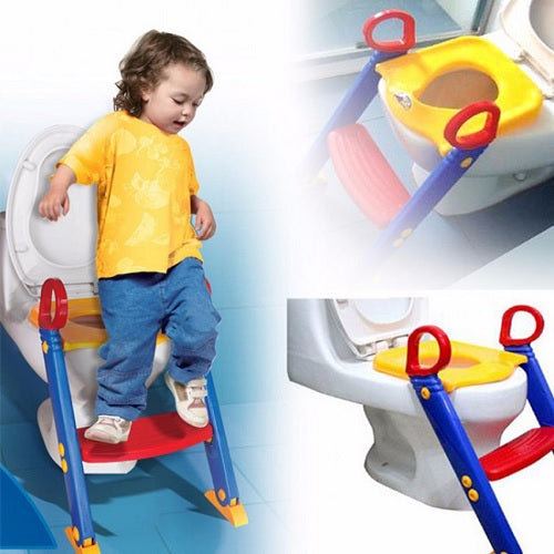Children Potty Seat With Ladder Toilet Trainer