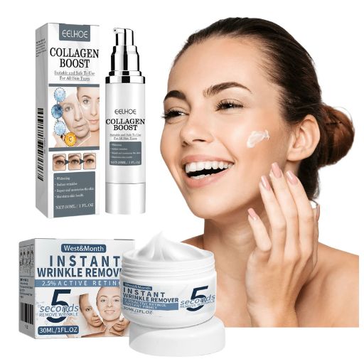 30/30ml Collagen & Retinol Face Cream, Suitable for All Skin Types, Reduces Fine Lines & Wrinkles, Anti-Aging, Moisturizing & Hydrating, Firming & Brightening Face, Better Results with Daily Use