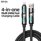 clickNcart™ 4-in-1 Multi USB Charging Cable (Random Color)
