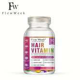 FlowWeek 30 Capsules/Box Vitamin A&E Hair Care Capsules Strengthen Hair Deeply Nourishing Hair Massage Essential Oil Moisturizing Hair Care