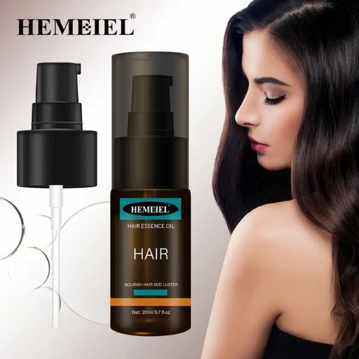 Hemeiel Luxurious Hair Revitalizer Oil - Nourishing, Quick-Absorbing Formula with Plant-Based Squalane & Jojoba for Silky Smoothness, Long-Lasting Shine, and Frizz Control on All Hair Types