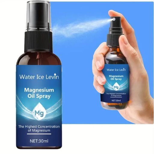 Hyaluronic Acid Magnesium Oil Spray, Hypoallergenic, Fragrance-Free, Deep Hydration for All Skin Types, Moisturizing, Non-Greasy Formula, with Ideal for Massage & Bathing