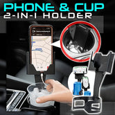 clickNcart™ 2024-new-car-phone-and-cup-holder