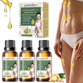 Ginger Oil For Abdominal Drainage, Ginger Oil For Slimming Massage